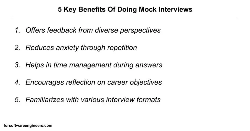5 benefits of mock interview practice