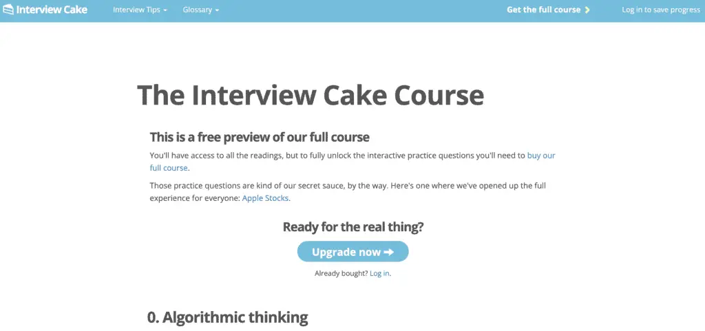 interview cake coding interview course
