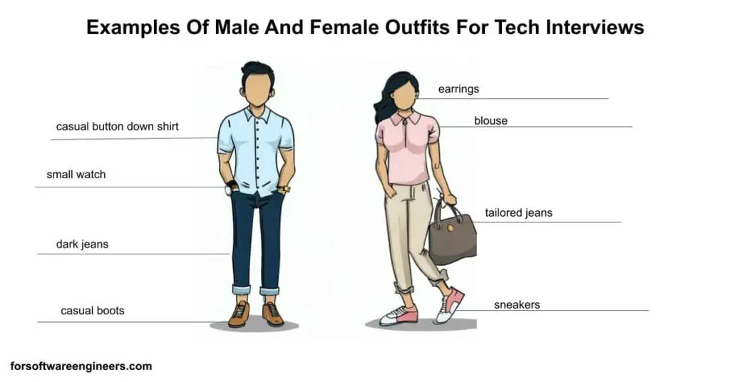 man and woman dress codes for tech interviews
